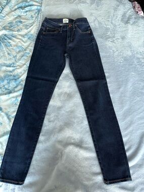 J.Crew - 10” high rise toothpick Classic Women's Dark Blue Skinny Jeans- size 24